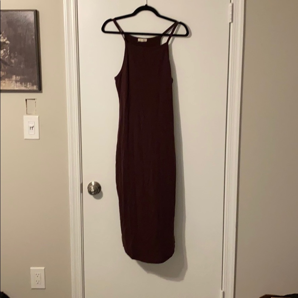OU Striped Maxi Dress